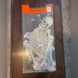 NWT Vintage Jointed Skeleton Halloween Decoration 💀